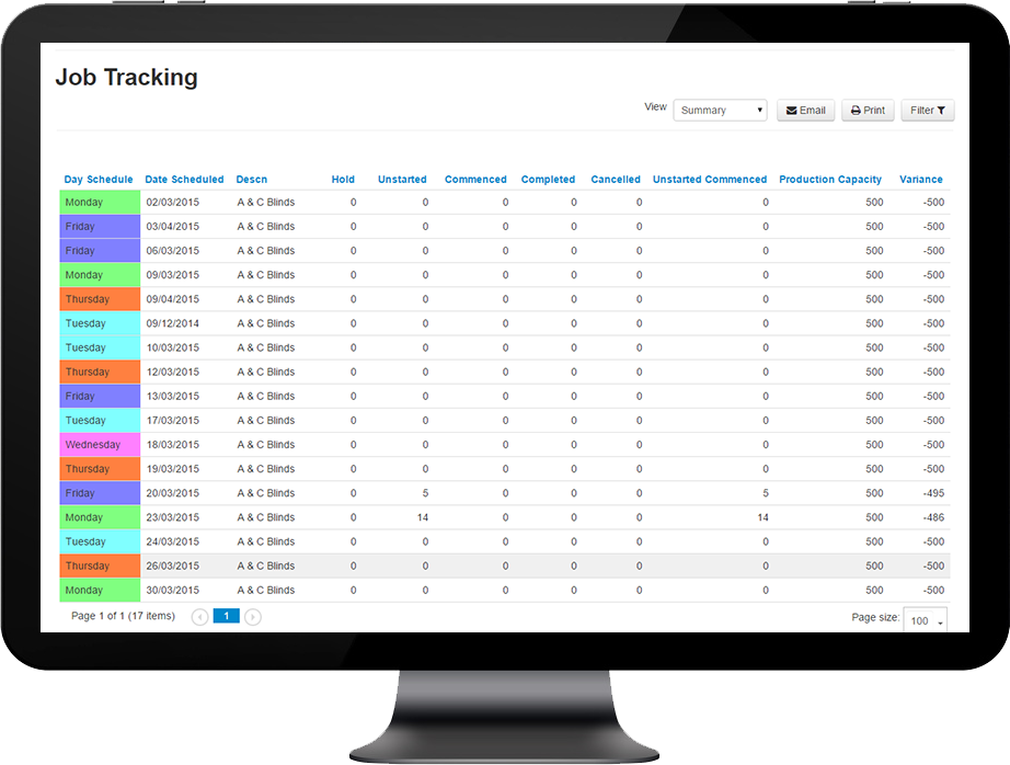 Job tracking software for advertising agencies